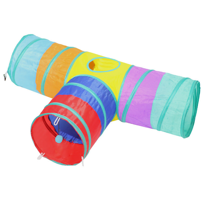 Foldable Black Cat Tunnel for Indoor Play