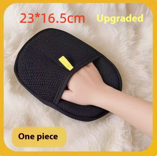 Dual-Sided Pet Hair Remover Grooming Glove for Cats