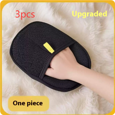 Dual-Sided Pet Hair Remover Grooming Glove for Cats