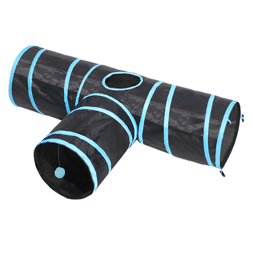 Foldable Black Cat Tunnel for Indoor Play