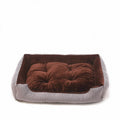 Dark Coffee Stripe Cat Bed, 45 cm Cloth Pet Nest