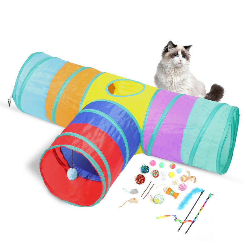 Foldable Black Cat Tunnel for Indoor Play