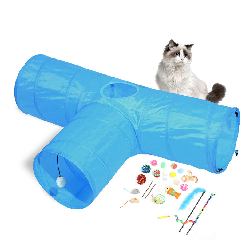 Foldable Black Cat Tunnel for Indoor Play