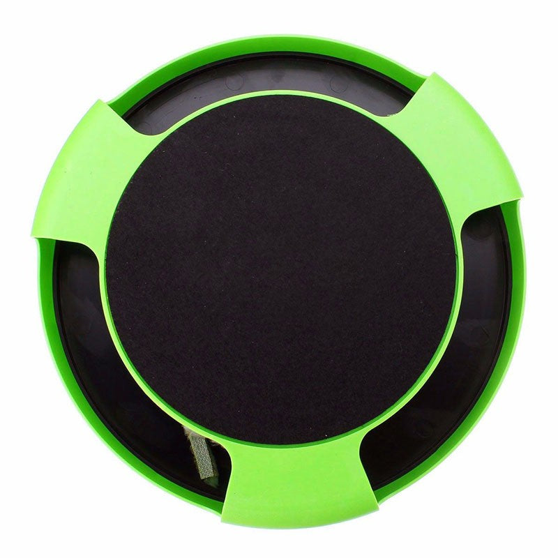 Interactive Rotating Cat Toy with Felt Scratch Pad, Blue