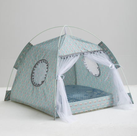 Enclosed Cat Tent Bed, Cherry, Size S