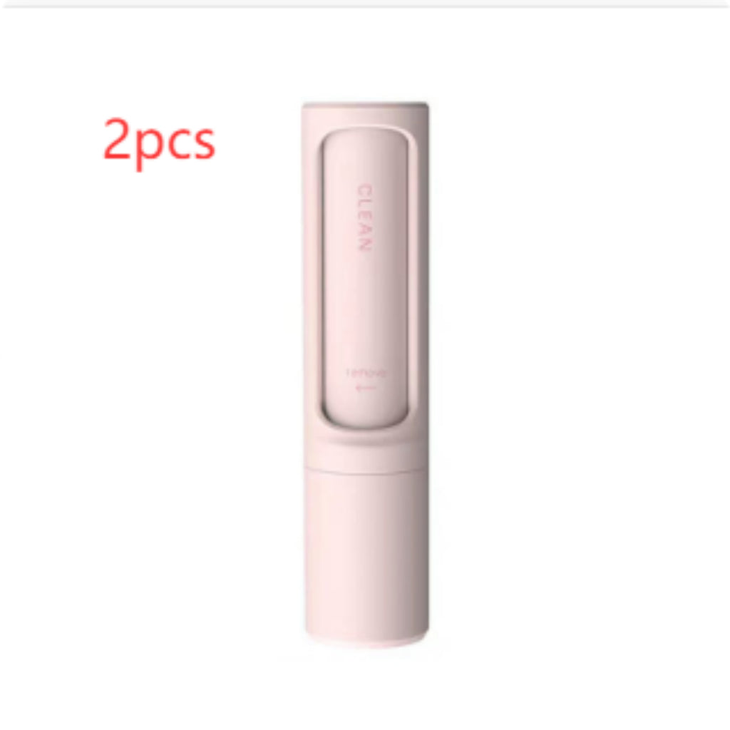2-in-1 Reusable Pet Hair Remover Brush, Self-Cleaning, White