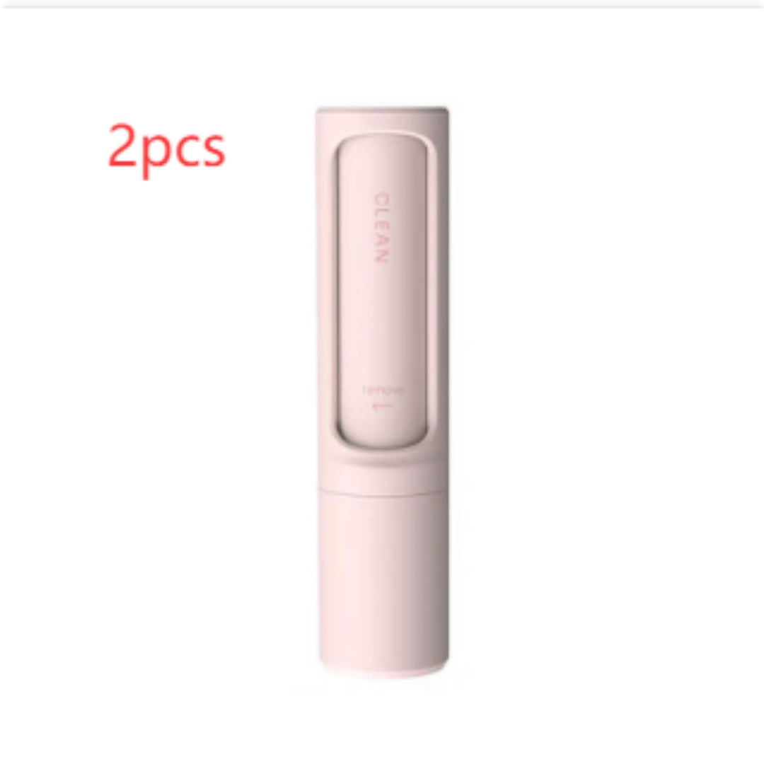 2-in-1 Reusable Pet Hair Remover Brush, Self-Cleaning, White
