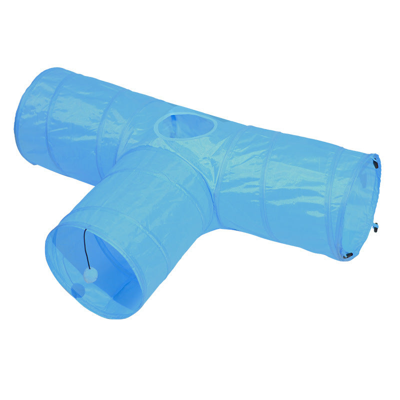 Foldable Black Cat Tunnel for Indoor Play