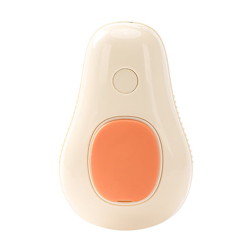 Avocado Steam Cat Brush, Self-Cleaning Grooming Comb, Cream White